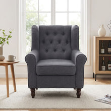 Load image into Gallery viewer, Windsor Linen Armchair - Light Grey
