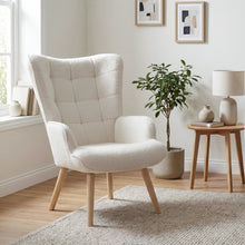 Load image into Gallery viewer, Airi Boucle Armchair - White