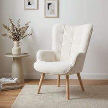 Load image into Gallery viewer, Airi Boucle Armchair - White