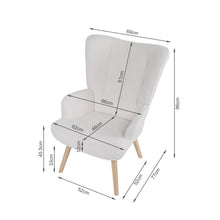 Load image into Gallery viewer, Airi Boucle Armchair - White