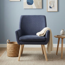 Load image into Gallery viewer, Aden Linen Armchair - Blue
