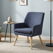 Load image into Gallery viewer, Aden Linen Armchair - Blue