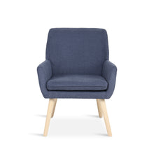 Load image into Gallery viewer, Aden Linen Armchair - Blue