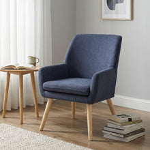 Load image into Gallery viewer, Aden Linen Armchair - Blue
