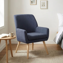 Load image into Gallery viewer, Aden Linen Armchair - Blue