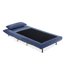 Load image into Gallery viewer, Hastings 1 Seater Fold-Out Sofa Bed - Navy Blue