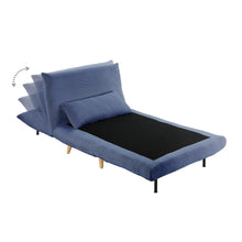 Load image into Gallery viewer, Hastings 1 Seater Fold-Out Sofa Bed - Navy Blue