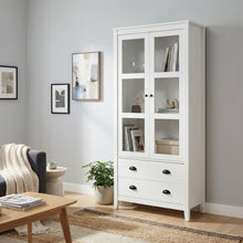 Load image into Gallery viewer, Congo Display Cabinet with 2 Drawer - White