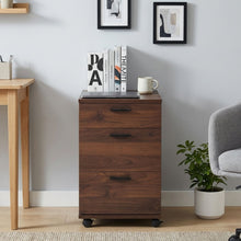 Load image into Gallery viewer, Nakia 3 Drawer Filing Cabinet - Walnut