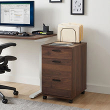 Load image into Gallery viewer, Nakia 3 Drawer Filing Cabinet - Walnut