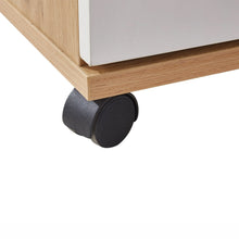 Load image into Gallery viewer, Nakia 3 Drawer Filing Cabinet - Oak+White