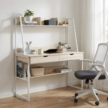 Load image into Gallery viewer, Siya 120cm Computer Desk with Drawers - Oak (0.095m3 - 23kg)