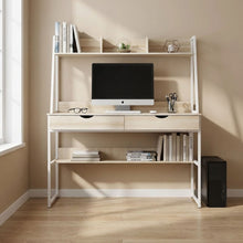 Load image into Gallery viewer, Siya 120cm Computer Desk with Drawers - Oak (0.095m3 - 23kg)