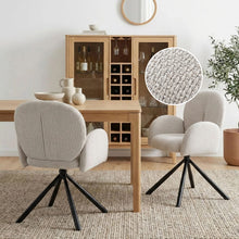 Load image into Gallery viewer, 23897-avery-swivel-fabric-dining-chair-set-of-2-grey-2604011
