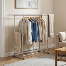 Load image into Gallery viewer, Portable Adjustable Clothes Rack - Double