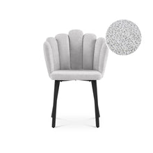 Load image into Gallery viewer, 23918-urban-petal-shaped-upholstered-dining-chair-set-of-2-light-grey-2604012
