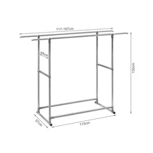 Load image into Gallery viewer, Portable Adjustable Clothes Rack - Double