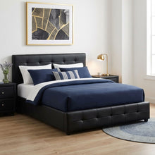 Load image into Gallery viewer, Augusta Queen PU Bed Frame - Black