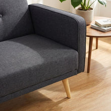 Load image into Gallery viewer, Jarrod 3 Seater Sofa Bed - Dark Grey