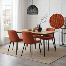 Load image into Gallery viewer, 23905-payton-fabric-dining-chair-set-of-4-orange-2604021