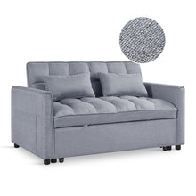 Load image into Gallery viewer, Vida 2 Seater Sofa Bed - Grey