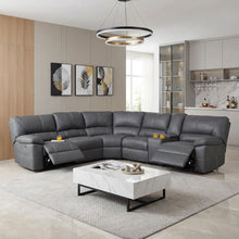 Load image into Gallery viewer, 23025-kingston-electric-recliner-corner-sofa-grey-2604066