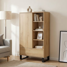 Load image into Gallery viewer, 22108-frohna-bookshelf-cabinet-with-drawer-oak-2604061