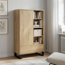 Load image into Gallery viewer, 22108-frohna-bookshelf-cabinet-with-drawer-oak-2604062