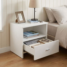 Load image into Gallery viewer, 22101-makalu-wooden-bedside-table-with-1-drawer-white-2604062