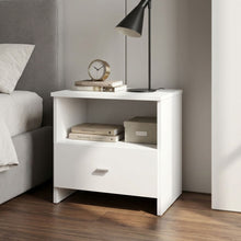 Load image into Gallery viewer, 22101-makalu-wooden-bedside-table-with-1-drawer-white-2604064