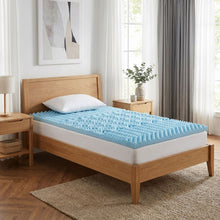 Load image into Gallery viewer, Zonelux 5 Zone Gel Memory Foam Mattress Topper - King Single