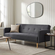 Load image into Gallery viewer, Jarrod 3 Seater Sofa Bed - Dark Grey