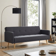 Load image into Gallery viewer, Jarrod 3 Seater Sofa Bed - Dark Grey