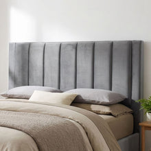Load image into Gallery viewer, Columbia Double Fabric Bed Frame with 4 Drawers - Grey
