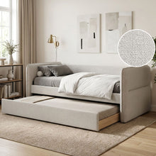 Load image into Gallery viewer, 23146-joyce-single-trundle-bed-frame-pearl-2604082