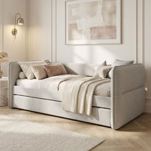 Load image into Gallery viewer, 23146-joyce-single-trundle-bed-frame-pearl-2604081