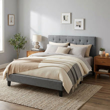 Load image into Gallery viewer, Blane Double Bed Frame - Dark Grey