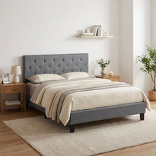 Load image into Gallery viewer, Blane Double Bed Frame - Dark Grey
