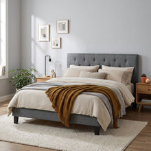 Load image into Gallery viewer, Blane Double Bed Frame - Dark Grey