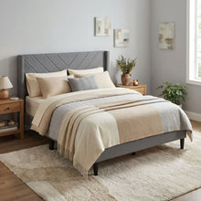 Load image into Gallery viewer, Bassie Double Bed Frame - Light Grey