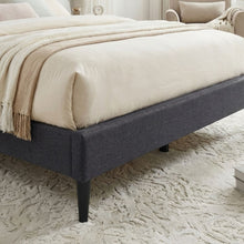 Load image into Gallery viewer, Simien Queen Fabric Bed Frame - Mid Grey