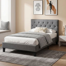 Load image into Gallery viewer, Blane King Single Bed Frame - Dark Grey