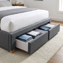 Load image into Gallery viewer, Sereno Queen Bed Frame with 4 Drawers - Dark Grey