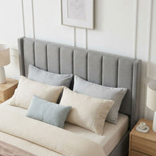Load image into Gallery viewer, 23138-hopkins-queen-bed-frame-with-storage-light-grey-2604096