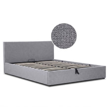 Load image into Gallery viewer, Violet Queen Gas Lift Bed Frame - Light Grey