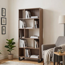 Load image into Gallery viewer, Frohna Bookshelf Display Shelf - Walnut