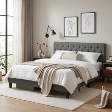 Load image into Gallery viewer, 22229-blane-king-bed-frame-dark-grey-2604093