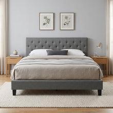 Load image into Gallery viewer, 22229-blane-king-bed-frame-dark-grey-2604094