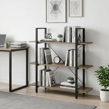 Load image into Gallery viewer, Forge 3 Tier Bookshelf - Light Grey Wood (0.064m³ - 14.5kg)