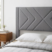 Load image into Gallery viewer, 23522-haydon-double-fabric-bed-frame-with-4-drawers-light-grey-2604096